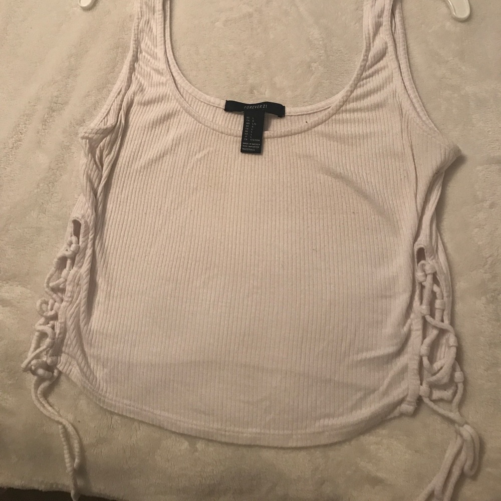 Forever 21 white crop top